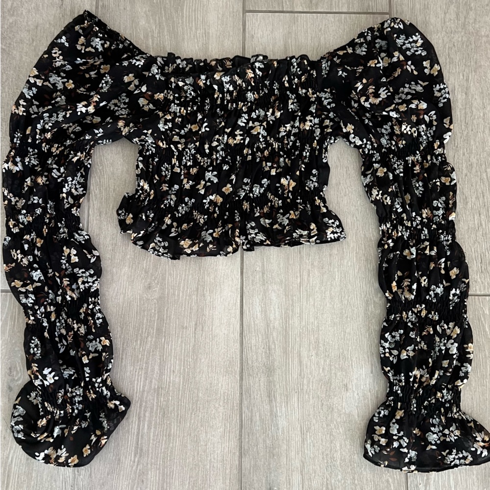 Floral off the shoulder top